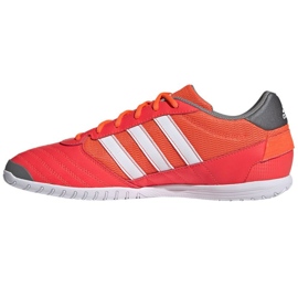 Ghete de fotbal Adidas Super Sala In M GV7593 roșu portocale si rosii 1