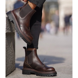 Marco Shoes Cizme Chelsea Marco maro 1