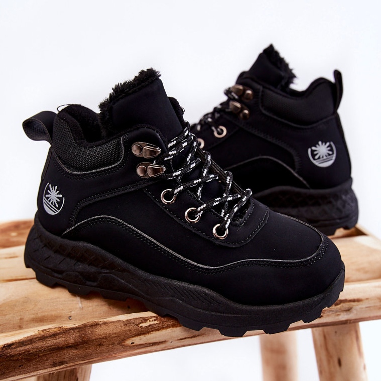 Cizme calde pentru copii Black Otto negru 2 Cizme calde pentru copii Black Otto negru 2