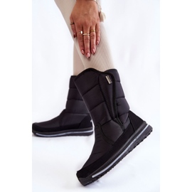 Cizme De Zăpadă Damă Cu Velcro Progress PROGJ-22-128 Negru 3