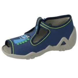 Papuci copii Befado cu închizătoare 217P116, bleumarin albastru 2