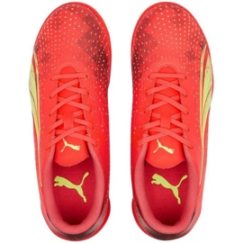 Ghete de fotbal Puma Ultra Play It Jr 106927 03 roșu portocale si rosii 1 Ghete de fotbal Puma Ultra Play It Jr 106927 03 roșu portocale si rosii 1