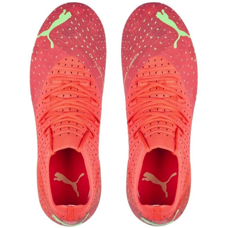 Ghete de fotbal Puma Future 3.4 FG / AG Jr 107010 03 portocale portocale si rosii 1