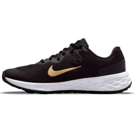 Pantofi de alergare Nike Revolution 6 Jr DD1096 002 negru de aur 1 Pantofi de alergare Nike Revolution 6 Jr DD1096 002 negru de aur 1