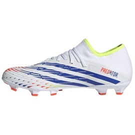 Ghete de fotbal Adidas Predator Edge.3 L Fg M GW0995 alb alb 1 Ghete de fotbal Adidas Predator Edge.3 L Fg M GW0995 alb alb 1