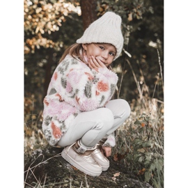 Cizme de zăpadă pentru copii Big Star KK374221 Beżowo-Złote bej 1