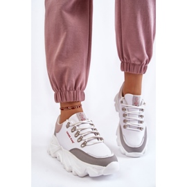 Pantofi de damă pe platformă Cross Jeans KK2R4071C Alb 5