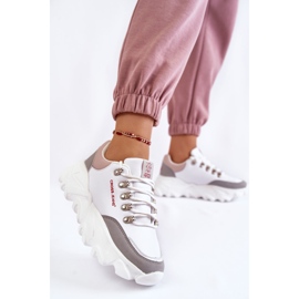 Pantofi de damă pe platformă Cross Jeans KK2R4071C Alb 4