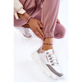 Pantofi de damă pe platformă Cross Jeans KK2R4071C Alb 6