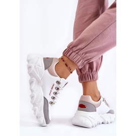 Pantofi de damă pe platformă Cross Jeans KK2R4071C Alb 7