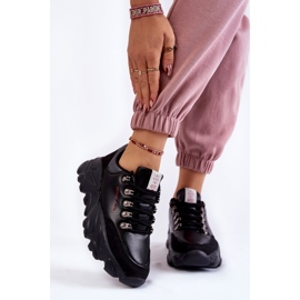 Pantofi de damă On The Platform Cross Jeans KK2R4073C Negri negru 1