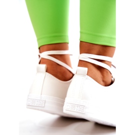 Pantofi Jos din Piele Big Star JJ274007 Alb 4