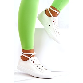 Pantofi Jos din Piele Big Star JJ274007 Alb 2