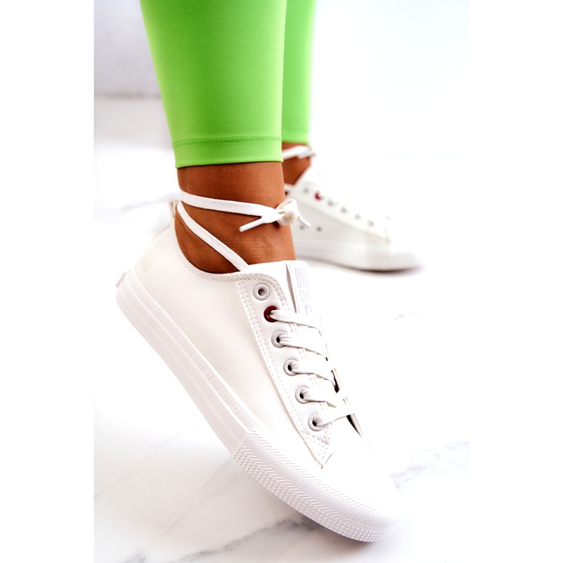 Pantofi Jos din Piele Big Star JJ274007 Alb 1