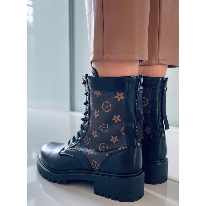 BM Cizme de lucru pentru femei Voice Black maro negru 1