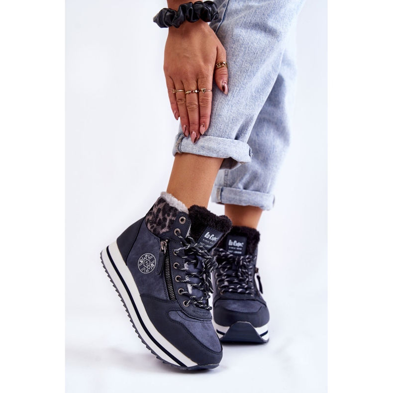 Cizme calde de damă Lee Cooper LCJ-22-31-1450 Bleumarin albastru 1