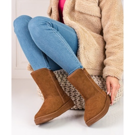 Cizme de zăpadă înalte maro de damă Big Star KK274616 1 Cizme de zăpadă înalte maro de damă Big Star KK274616 1