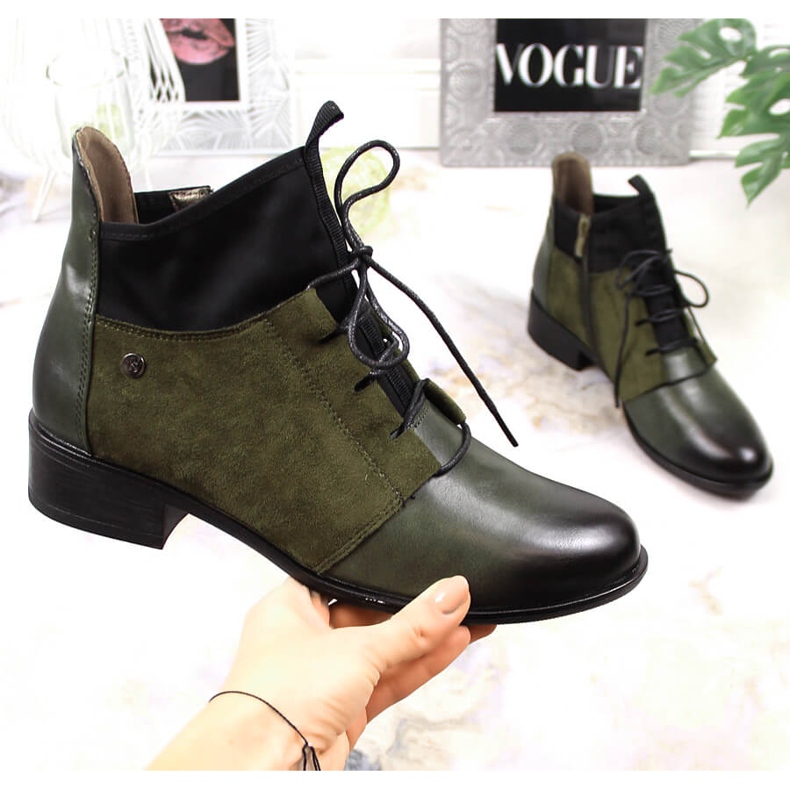 Cizme de damă cu izolație verde Jezzi 1 Cizme de damă cu izolație verde Jezzi 1