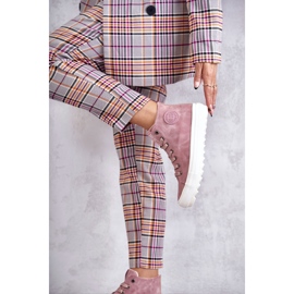 Adidași pentru femei Big Star High Warm Pink EE274113 roz 2