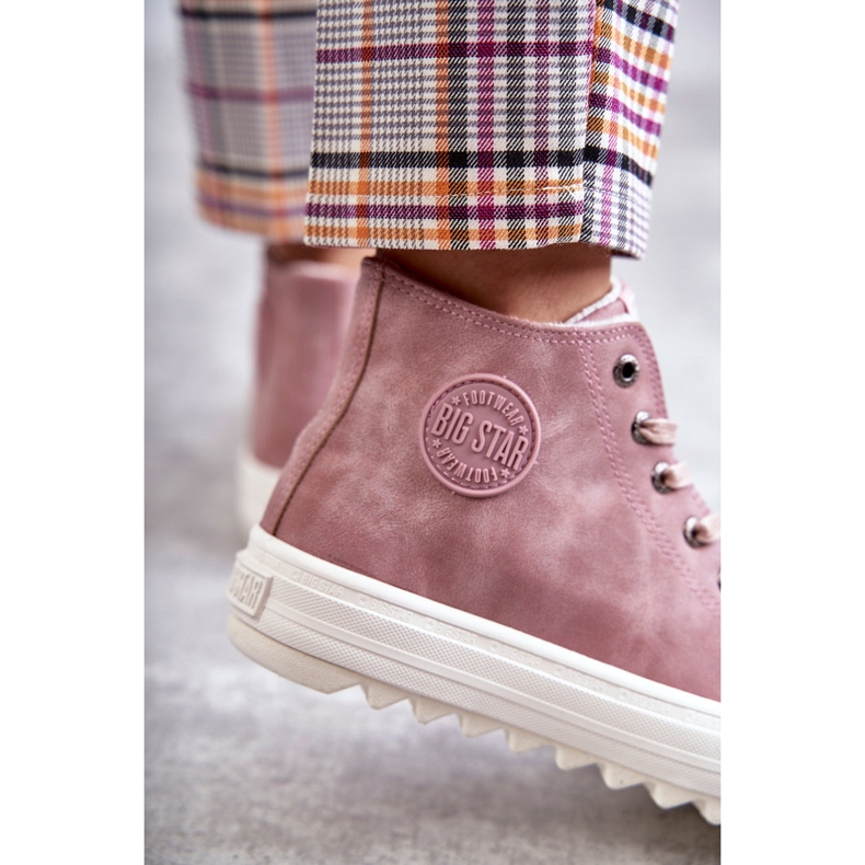 Adidași pentru femei Big Star High Warm Pink EE274113 roz 1