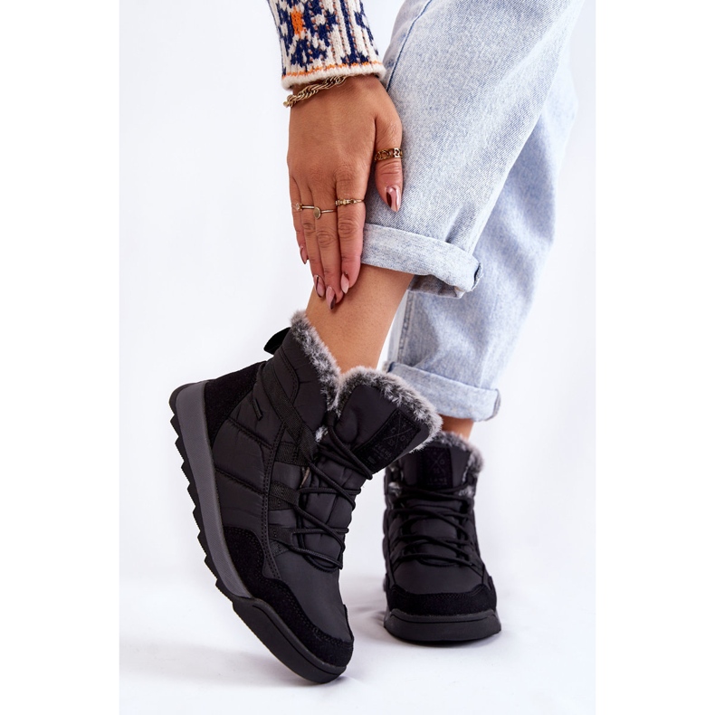 Cizme de zăpadă izolate de damă Cross Jeans KK2R4016C Negru 1