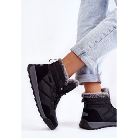 Cizme de zăpadă izolate de damă Cross Jeans KK2R4016C Negru 4