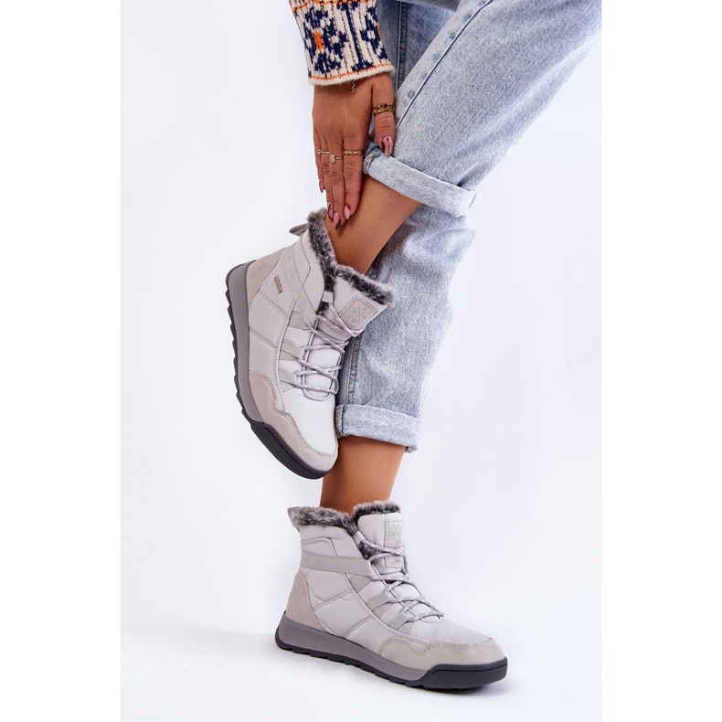 Cizme de zăpadă izolate de damă Cross Jeans KK2R4015C Gri 2