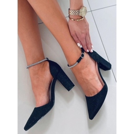 PA1 Pompe formale pe stâlpul Orchid Black negru 1