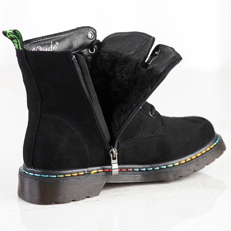 Weide Cizme negre cu dantelă negru 1 Weide Cizme negre cu dantelă negru 1