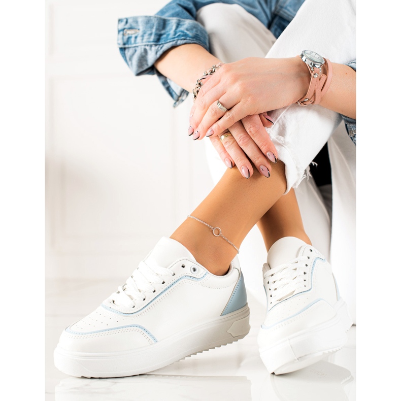 TRENDI Adidași Cu Inserție Albastră 2