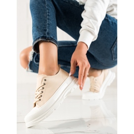 TRENDI Adidași bej pe platformă 1