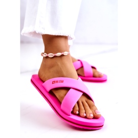 Papuci de damă din spumă Big Star JJ274A520 Roz 1