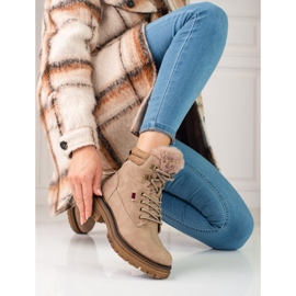 Cizme de drumeții bej pentru femei 2