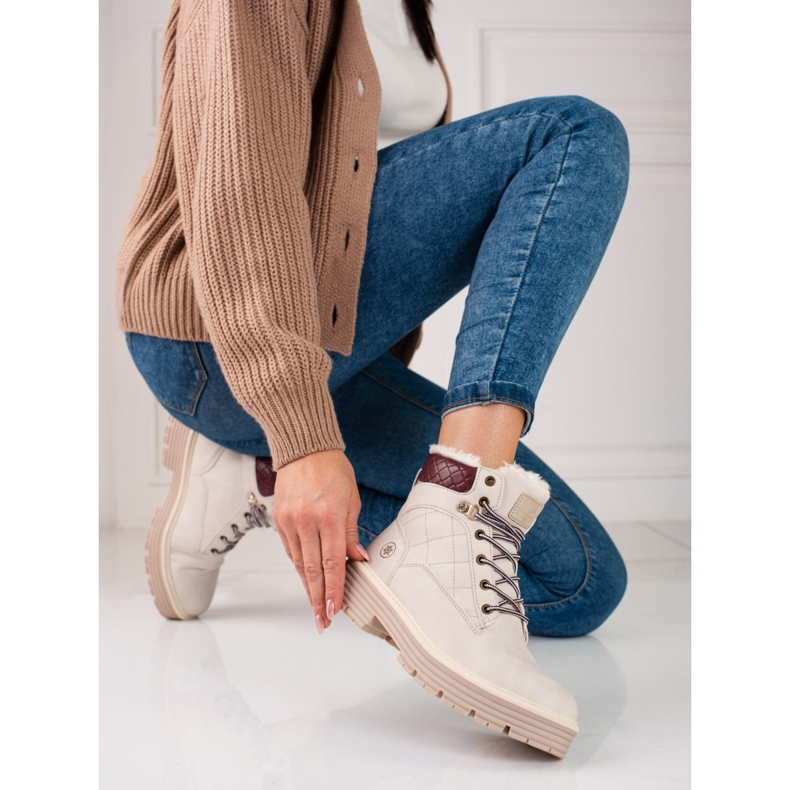 Capcane de dama izolate cu blana shelovet bej 2