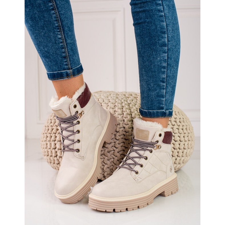 Capcane de dama izolate cu blana shelovet bej 1