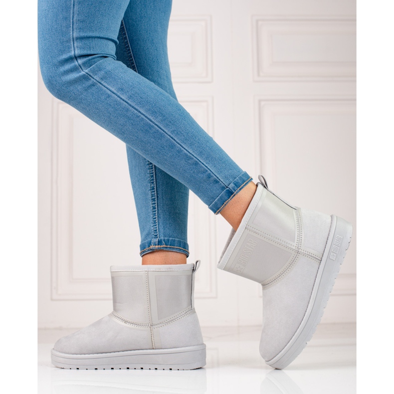 Cizme de zăpadă slip-on damă Big Star gri KK274613 1