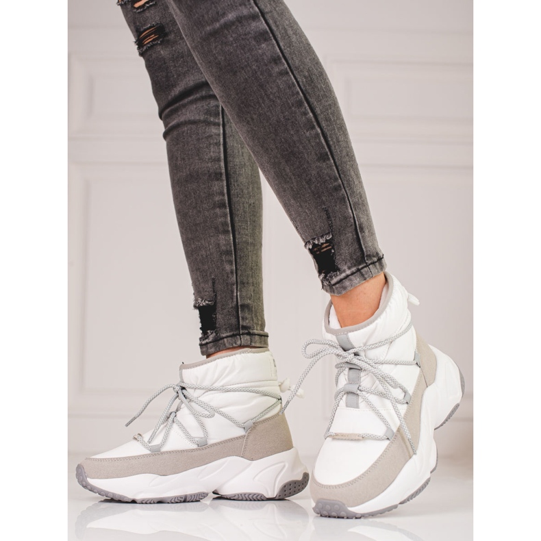 Cizme de zăpadă albe de damă Big Star KK274272 bej 1