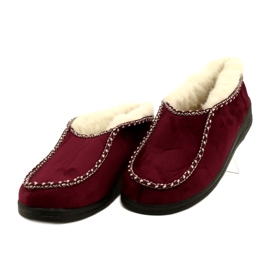 Papuci caldi Felt Adanex 17013 Burgundy multicolor 4