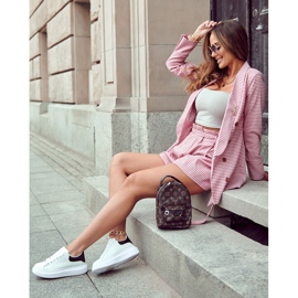 Pantofi sport cu platformă de damă, alb și negru 4 Pantofi sport cu platformă de damă, alb și negru 4