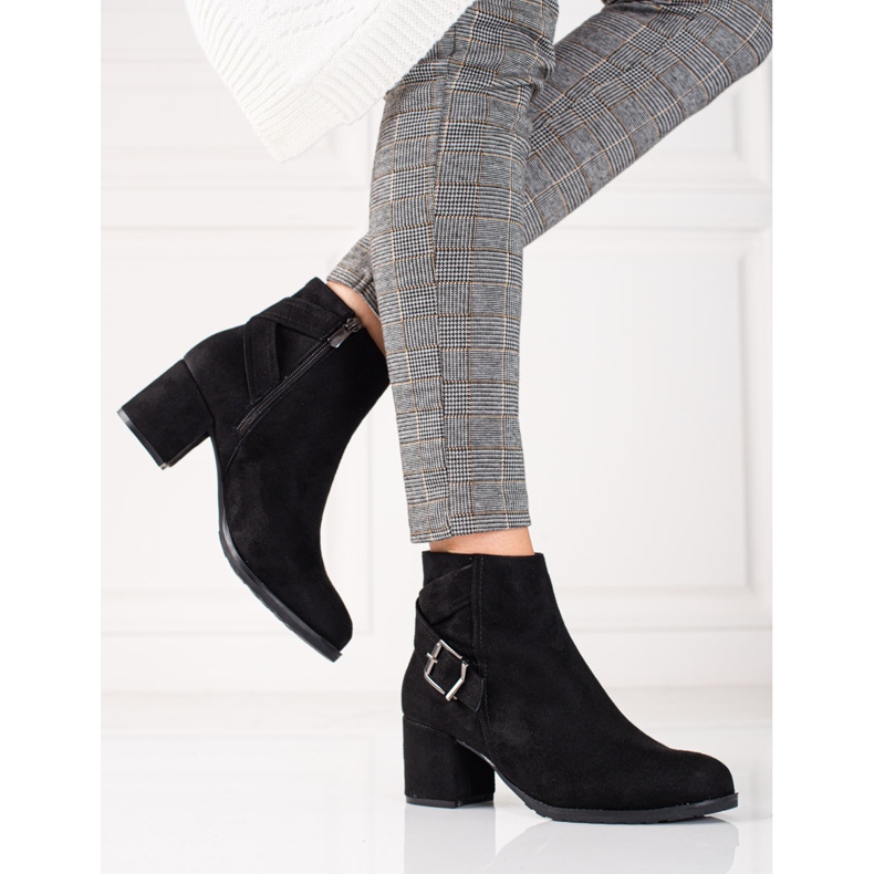 T.Sokolski Botine din piele intoarsa pe postul Sokolski negru 2