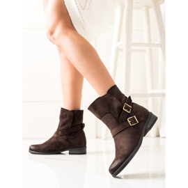 W. Potocki Cizme Potocki din piele intoarsa maro 1