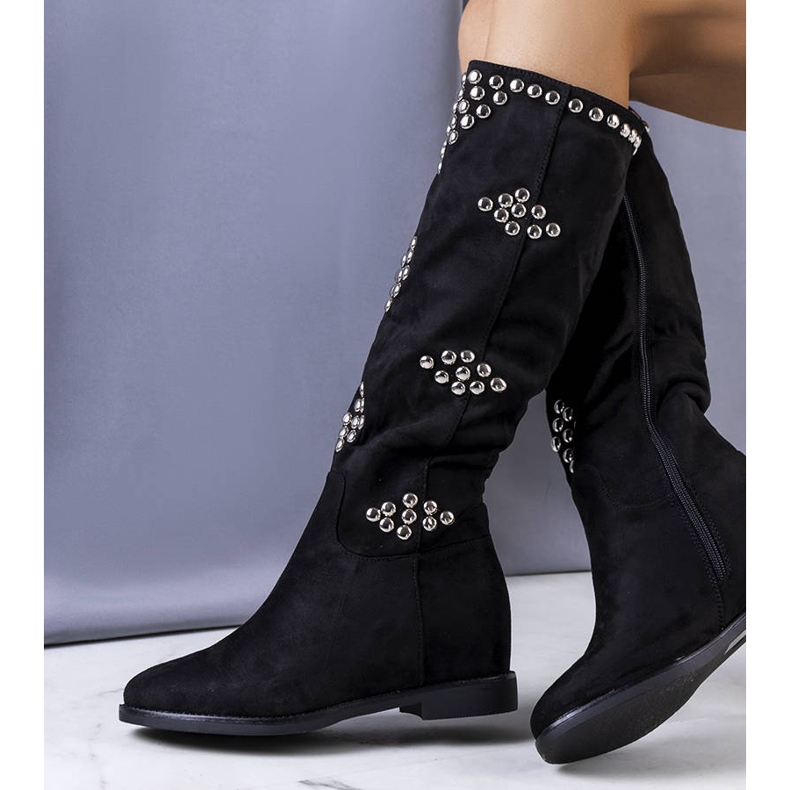 BM Cizme negre, izolate, de la Rivalta negru 2