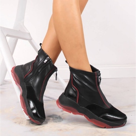 Cizme izolate de dama neagra din piele Filippo negru 1