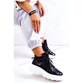 Pantofi sporturi izolați negri pentru femei negru 4