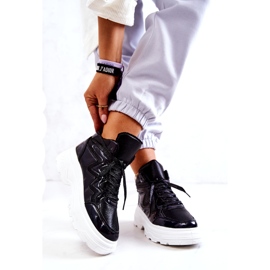 Pantofi sporturi izolați negri pentru femei negru 1