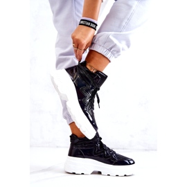 Pantofi sporturi izolați negri pentru femei negru 2