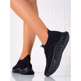 SHELOVET Pantofi sport de alunecare negru 2