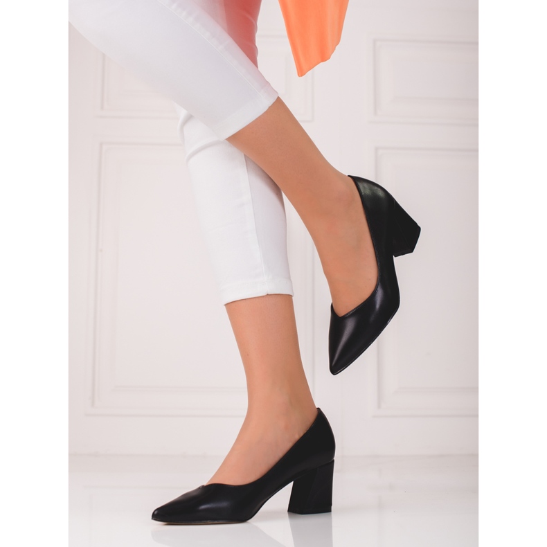 Pompe negre pentru femei pe postul Shelovet negru 1