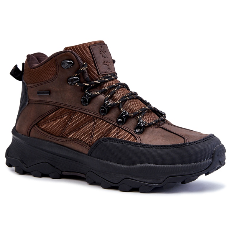 Pantofi caldi de trekking pentru bărbați Cross Jeans KK1R4019C Maro închis 1