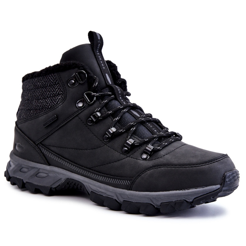 Cross Jeans Cizme calde pentru bărbați Pantofi de trekking Blugi încrucișați KK1R4022C Negru 1 Cross Jeans Cizme calde pentru bărbați Pantofi de trekking Blugi încrucișați KK1R4022C Negru 1